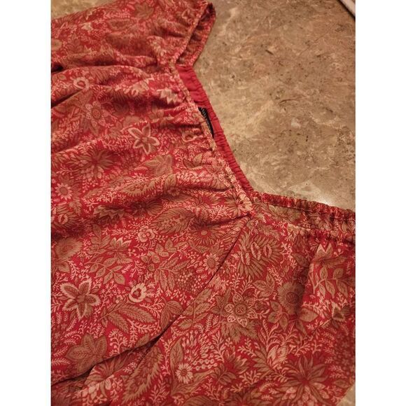 Banana Republic fall vibes square neck tiered dress size small - Picture 5 of 10